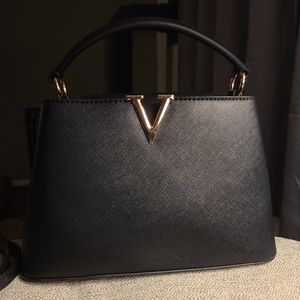 Black mini satchel